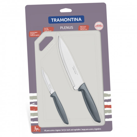 Набор ножей с доской Tramontina Plenus 3 пр