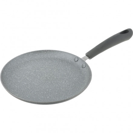Сковорода для млинців індукційна Fissman Grey Stone O23 см
