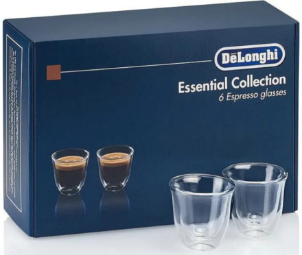 Набор стаканов с двойными стенками Delonghi DLSC310 Espresso 0.06 л