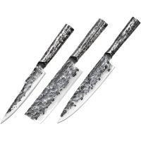 Набор кухонных ножей &quot;Поварская тройка&quot; Samura Meteora 3 шт