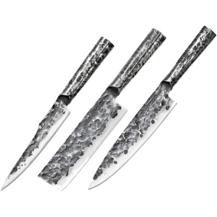 Набір кухонних ножів "Кухарська трійка" Samura Meteora 3 шт
