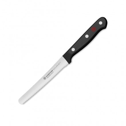 Кухонний ніж для нарізки зубчастий Wusthof New Gourmet 12 см