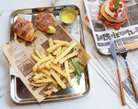 Поднос сервировочный из нержавеющей стали FoREST 31.5х24.5х2.5 см