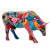 Коллекционная статуэтка Cow Parade корова Partying with P-COW-sso, Size L, 30×9×20 см