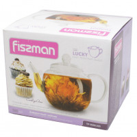 Заварочный чайник со стальным фильтром Fissman Lucky