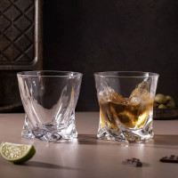 Стаканы для виски Bohemia Quadro 2 шт. 0.34 л 