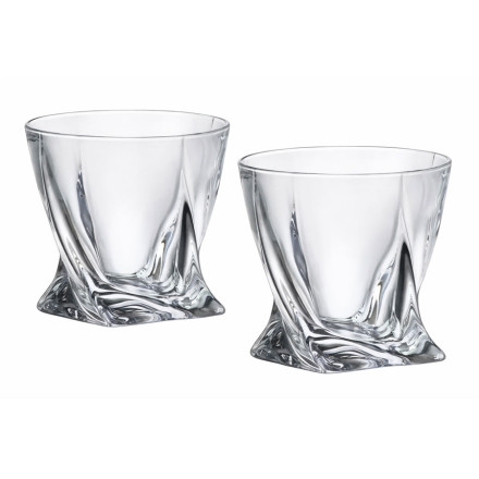 Стаканы для виски Bohemia Quadro 2 шт. 0.34 л 