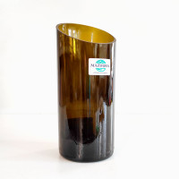 Ваза стеклянная со скосом Mazhura Vine 18.5 см