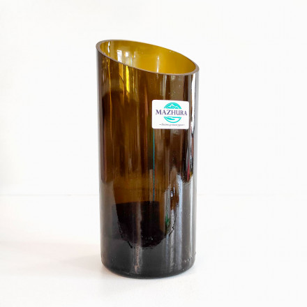 Ваза скляна зі скосом Mazhura Vine 18.5 см
