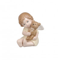 Фігурка декоративна Lefard Малюк з ведмедиком 9 см