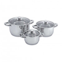 Набор посуды с крышками BergHOFF Vision Premium (6 пр)