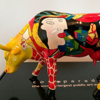 Коллекционная статуэтка Cow Parade корова Hommage Picowso's, Size L, 30×9×20 см