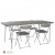 Стіл Vango Orchard XL Table And Chair Set Grey