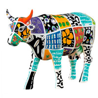 Коллекционная статуэтка Cow Parade корова Cowcado de Impanema, Size L, 30×9×20 см Коллекционная статуэтка Cow Parade корова Cowcado de Impanema, Size L, 30×9×20 см
