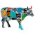Коллекционная статуэтка Cow Parade корова Cowcado de Impanema, Size L, 30×9×20 см