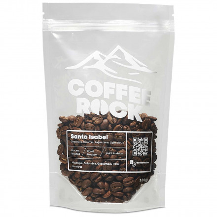 Кава Арабіка 100% Coffee Rock Купаж Santa Isabel (свіжообсмажена зернова)