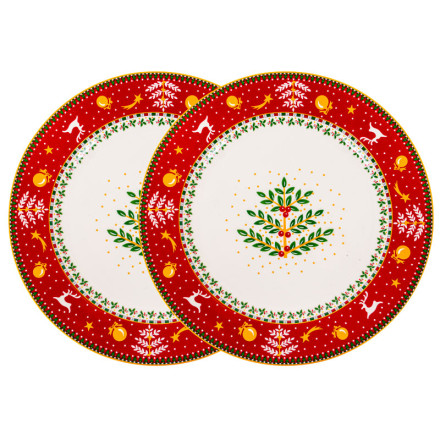 Набор тарелок Lefard Рождество (2 пр)