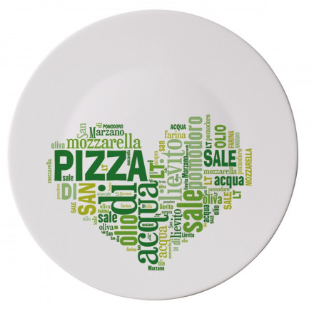 Блюдо для піци I Love Pizza Bormioli Rocco Ronda 33 см