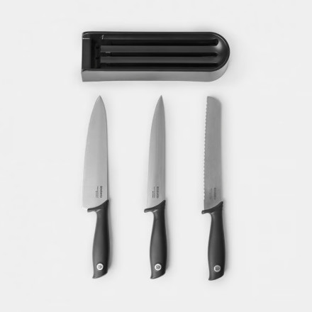 Набор кухонных ножей на подставке Brabantia Tasty+ (3 шт)