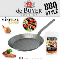 Cковорода для стейка круглая de Buyer Mineral B Element