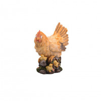 Фігурка декоративна Lefard Курочка з курчатами 28 см