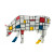 Коллекционная статуэтка Cow Parade корова Moondrian, Size L, 30×9×20 см