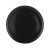 Тарелка круглая гладкая з бортом By Bone Helix 27 см Onix черная HL-ON-27-RD