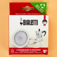 Сито + уплотнители для кофеварок Bialetti на 3-4 чашки
