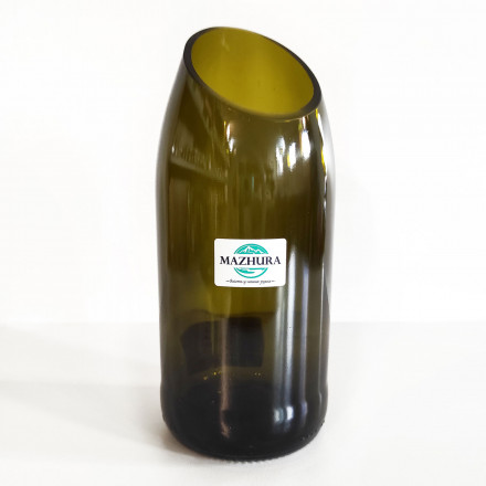 Ваза скляна зі скосом Mazhura Vine 19.5 см