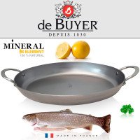 Сковорода овальная de Buyer Mineral B Element 36 см