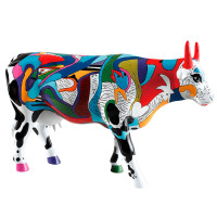 Коллекционная статуэтка Cow Parade корова Ziv's Udderly Cool Cow, Size L, 30×9×20 см Коллекционная статуэтка Cow Parade корова Ziv's Udderly Cool Cow, Size L, 30×9×20 см
