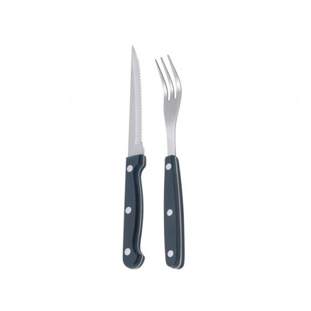 Набор ножей и вилок для стейков KitchenCraft Deluxe 8 пр