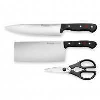 Набор кухонных ножей с ножницами Wusthof New Gourmet (3 пр)