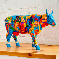 Коллекционная статуэтка Cow Parade корова Music Cow Extravaganza Size L 30×9×20 см
