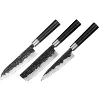 Набор кухонных ножей &quot;Поварская тройка&quot; Samura Blacksmith 3 шт