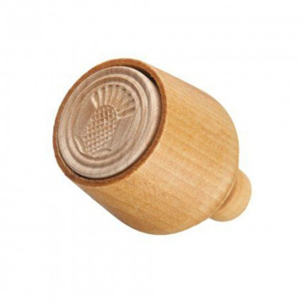 Печатка дерев'яна для масла Ateco "ананас" Ø3 см