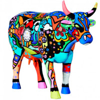Коллекционная статуэтка Cow Parade корова Moosy in Sky with Diamonds, Size L 30×9×20 см