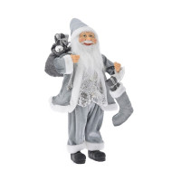 Фігурка  декоративна Lefard Санта в сірому