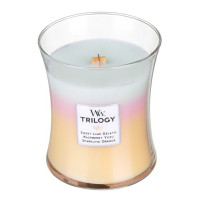 Ароматическая свеча с трехслойным ароматом Woodwick Trilogy Summer Sweets
