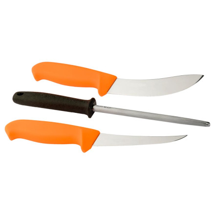 Набір ножів та мусат Morakniv Hunting Set 3000 Orange