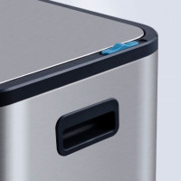 Відро для сміття з педаллю срібний металік з внутрішнім відром JAH Soft Close Відро для сміття з педаллю срібний металік з внутрішнім відром JAH Soft Close