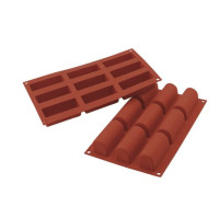 Силиконовая форма для десертов Silikomart MIDI BUCHE (Размер десерта: 84х82х35 мм)