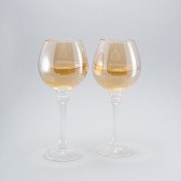 Комплект бокалов для вина с блеском Sakura 0.4 л