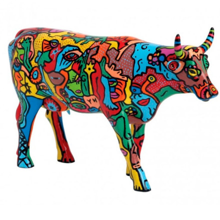 Коллекционная статуэтка Cow Parade корова Moo York Celebration, Size L 30×9×20 см
