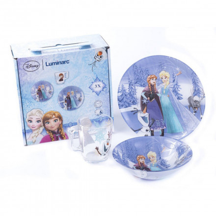 Набір дитячого посуду Luminarc Disney Frozen Winter Magic 3 пр
