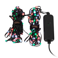 Гирлянда Smart LED Twinkly Dots Lights RGB 200 Gen II, IP44, 10м, прозрачный кабель