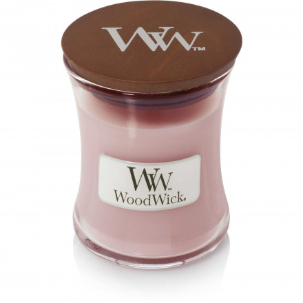Ароматична свічка з ароматом троянди, кедра та мускусу Woodwick Rosewood