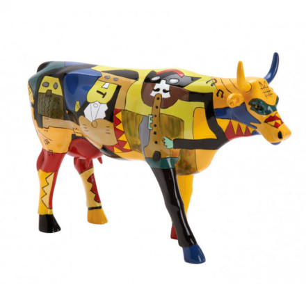 Коллекционная статуэтка Cow Parade корова Picowso's Moosicians, Size L 30×9×20 см