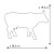Коллекционная статуэтка Cow Parade корова Vaca Flora, Size L 30×9×20 см