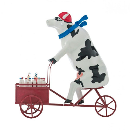 Коллекционная статуэтка Cow Parade корова Lait Triporteur, Size XL 34×13×26 см